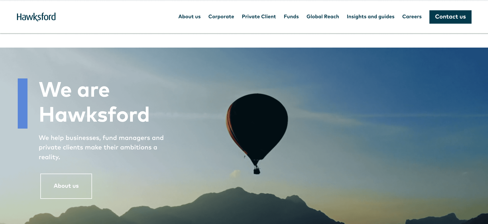 Corporate Services Landing Page