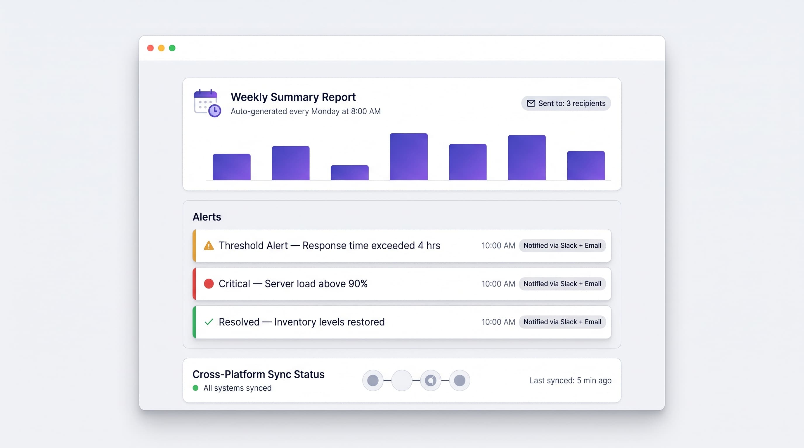Reporting & Alerts