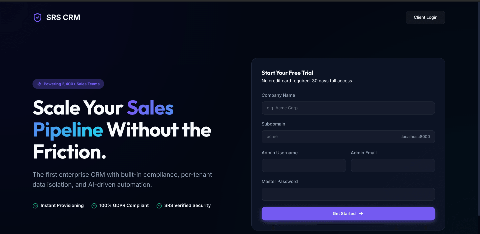 Multi-Company CRM Platform